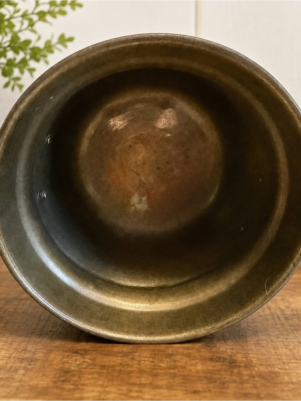Vintage Brass Planter Cachepot Made in India Footed Urn 5”